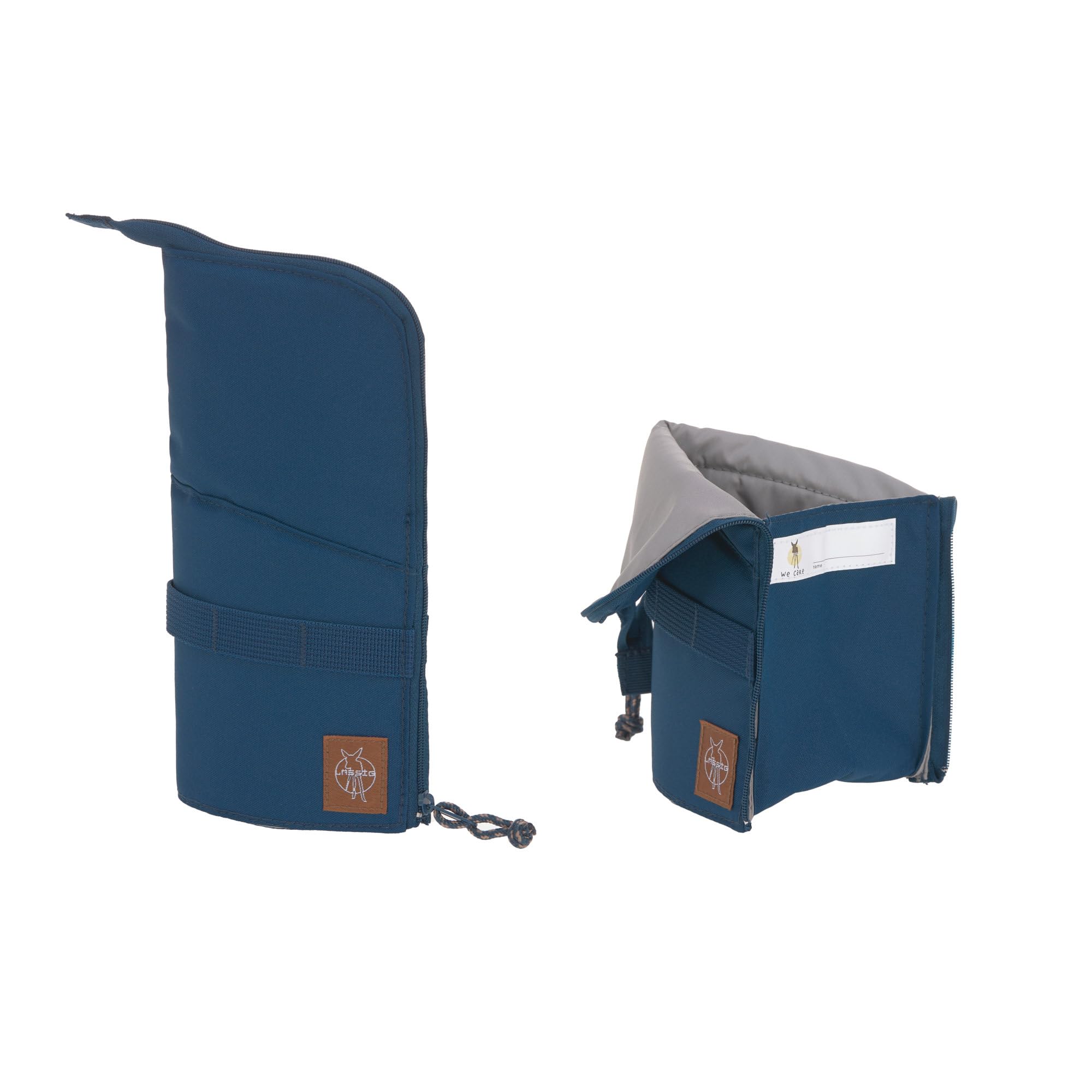 LÄSSIG 7-częściowy zestaw z tornistrem dla dzieci/School Set Boxy Unique navy, grantowy, Einheitsgröße, Casual