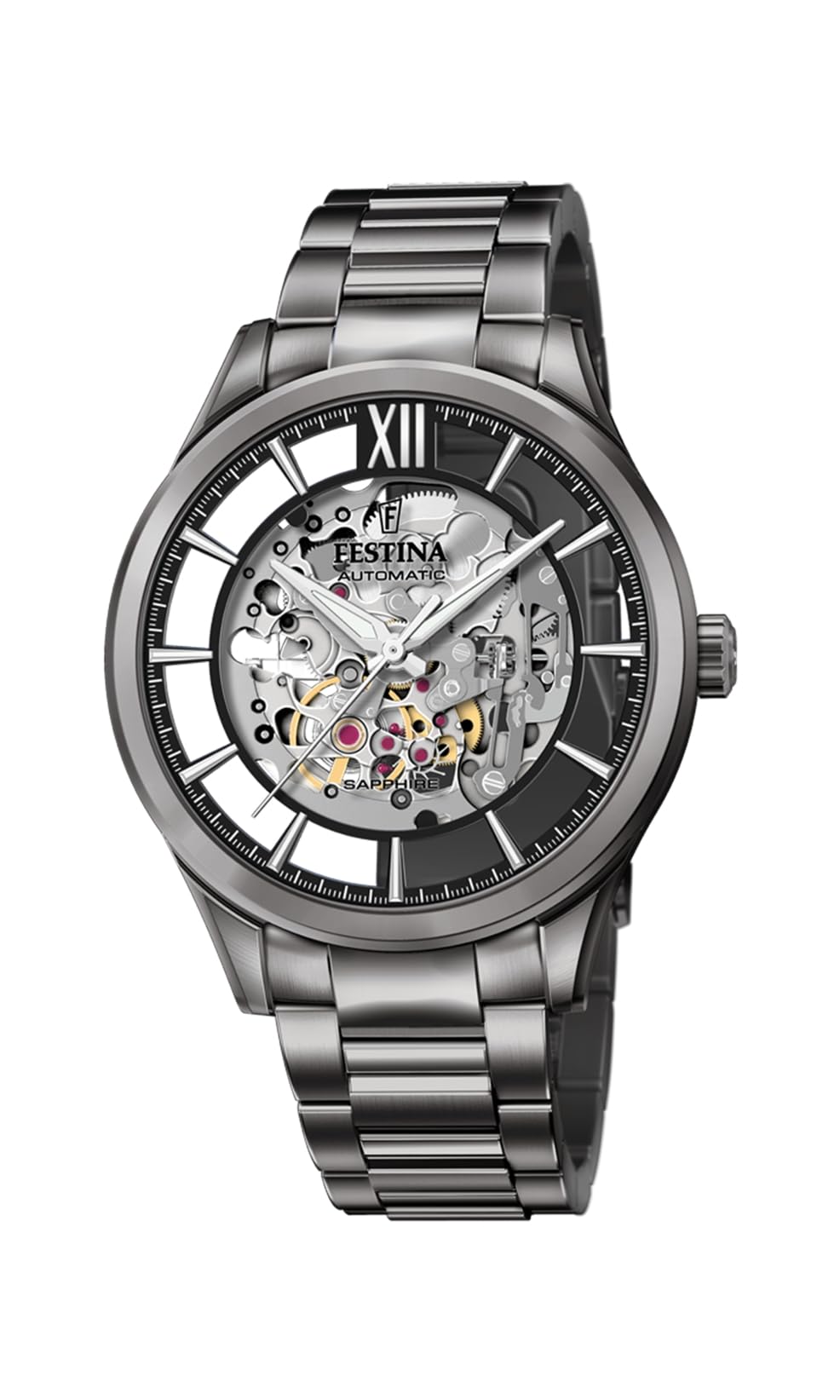 Festina Reloj Automático Hombre de Acero Inoxidable 316l Negro