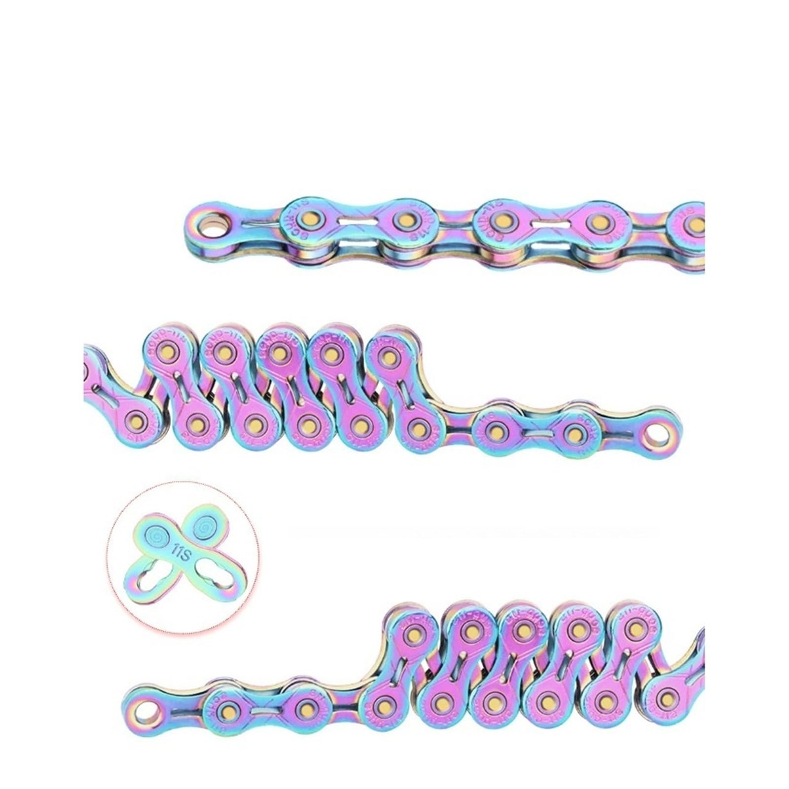 Compatibile con la catena generica for bici da 9-12 velocità | 116 126 maglie in acciaio placcato for trasmissioni MTB da strada(X11EL)
