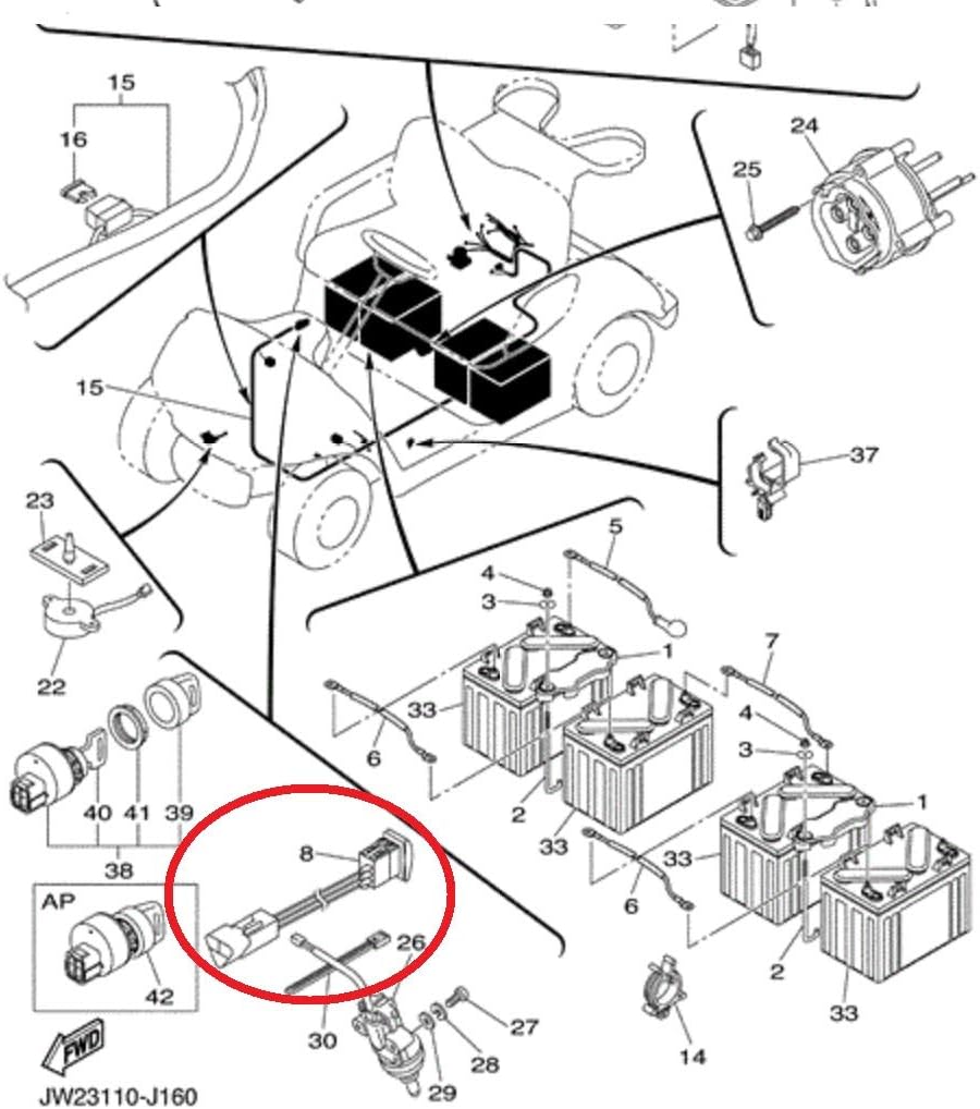 A.A Forward Reverse Switch for Yamaha G22, G29, Drive Golf Carts # JU2-H2917-00-00