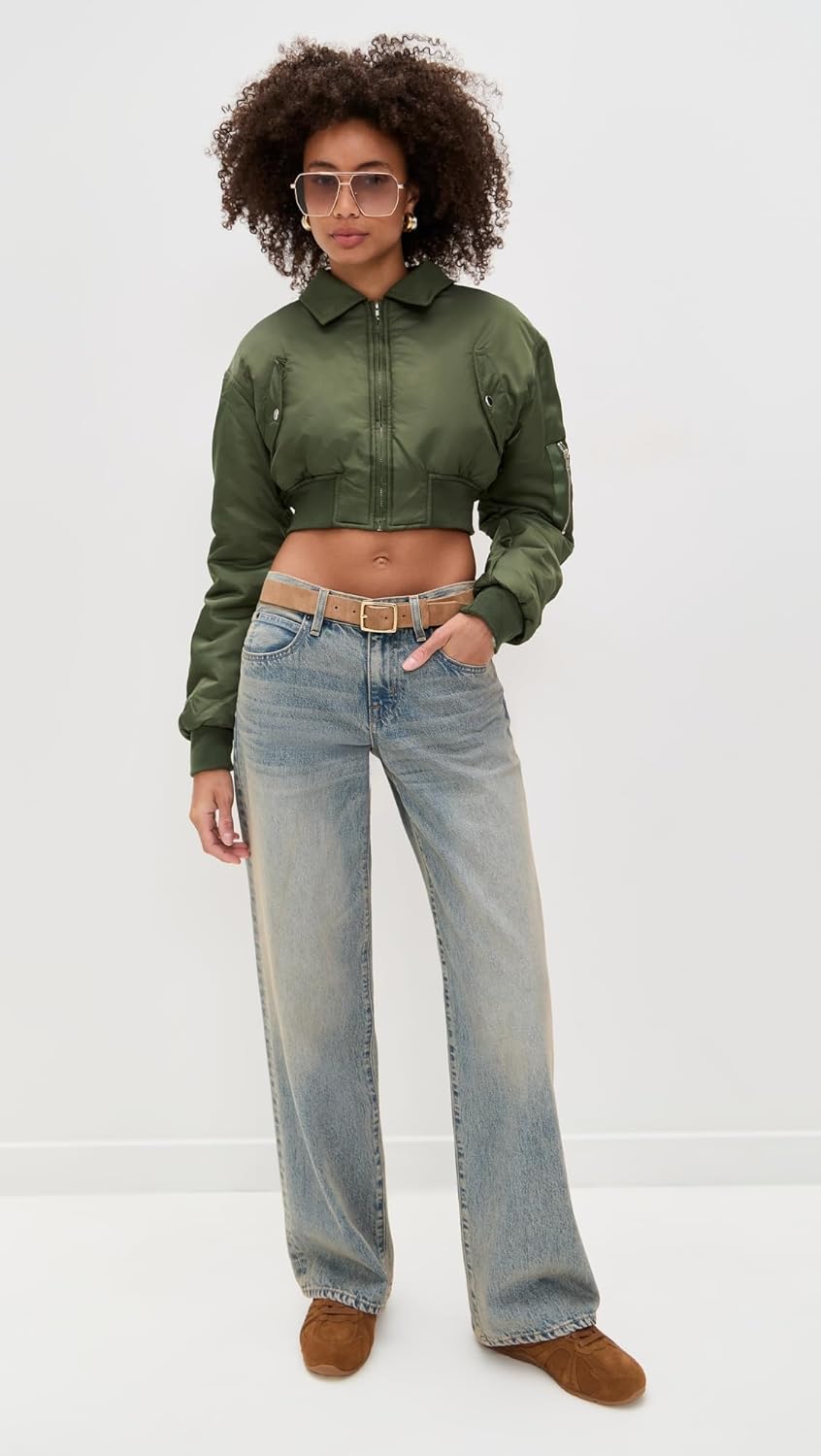 Lioness Women's Essential Cropped Bomber - Image 3