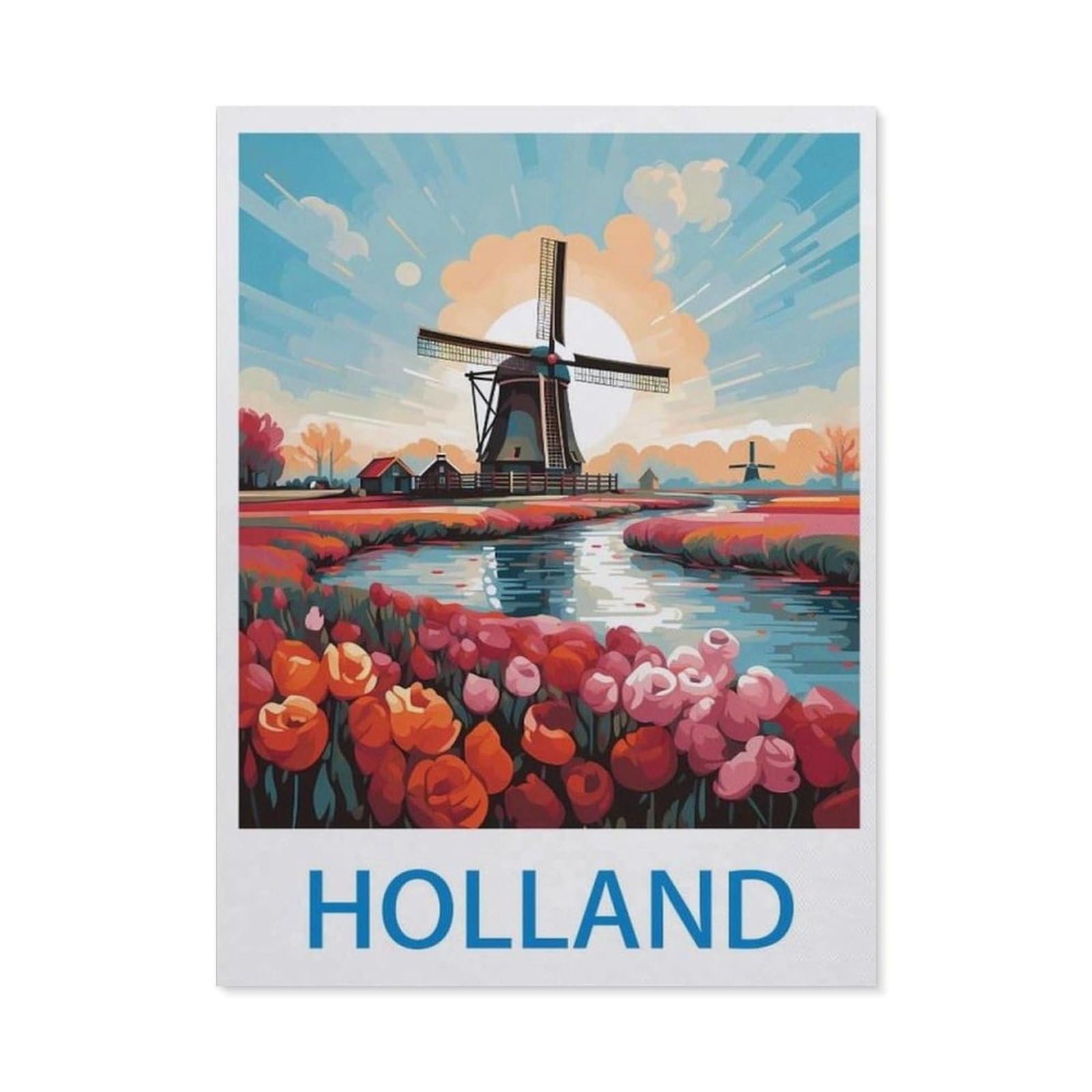 BEAYODKP 5D Diamond Painting Set for Adults and Children，Holland