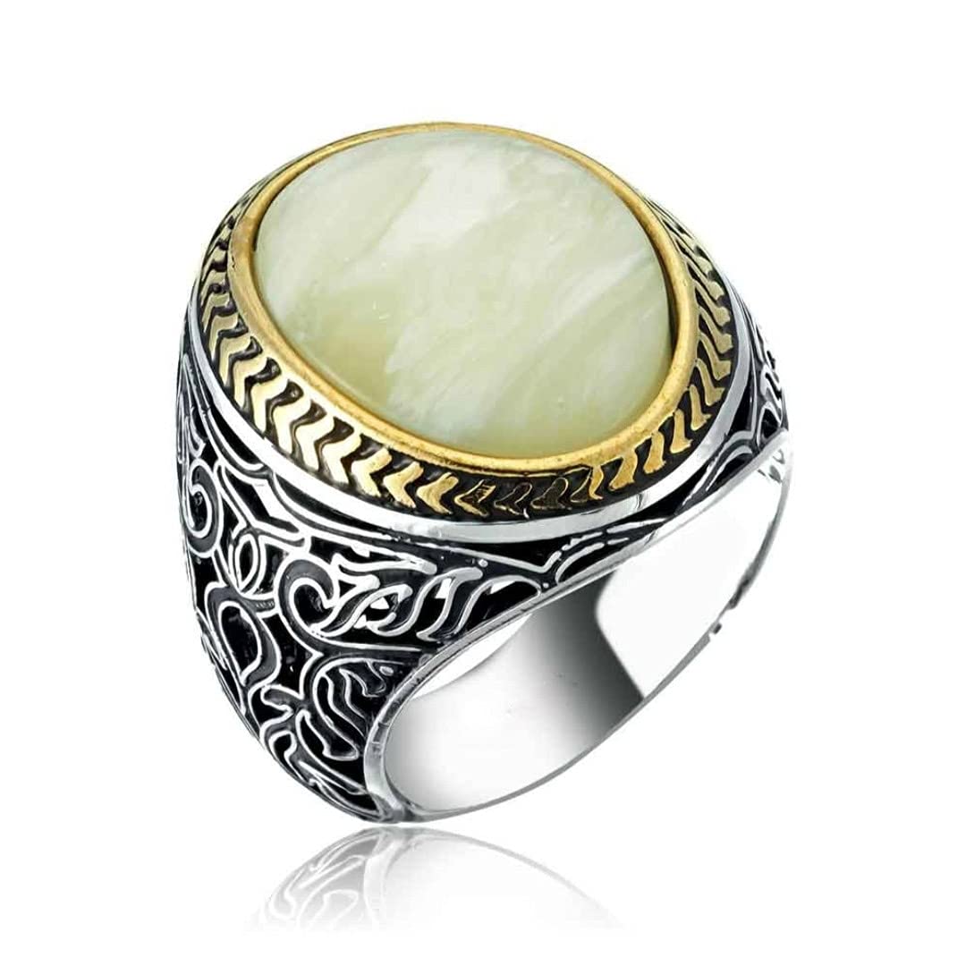 Carat Sutra RARE PRINCE Viper Ring | Silver Ring with White Pearl | Sterling Silver 925 Turkish Ring | jewellery for Mens Ring| With Certificate of Authenticity and 925 Hallmark (B09B3TQLN2) Amazon Price History, Amazon Price Tracker