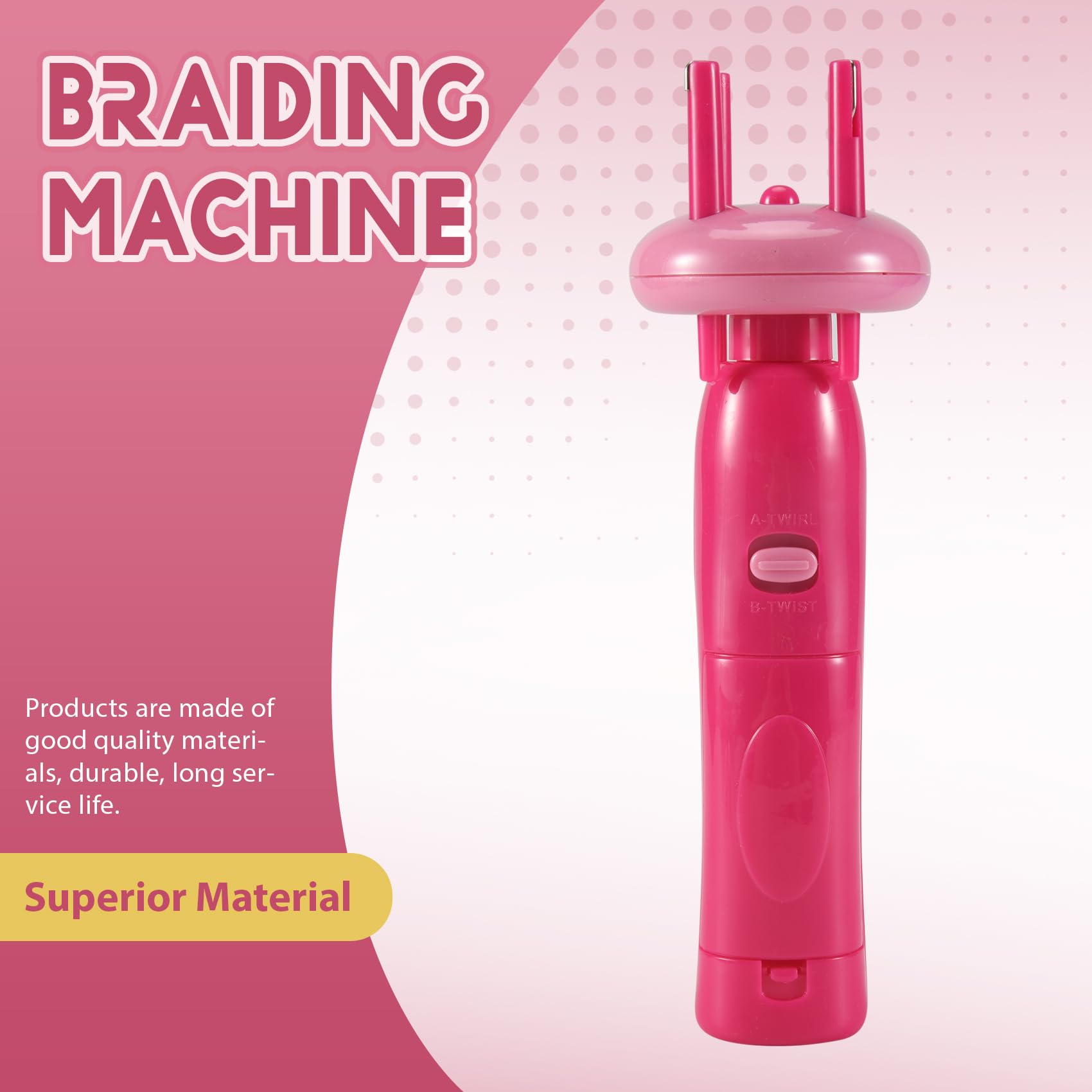 Folceretsc Women Portable Electric Automatic Diy Hairstyle Tool Braid Machine Hair Weave Roller Twist Braider Device Kit - Image 4