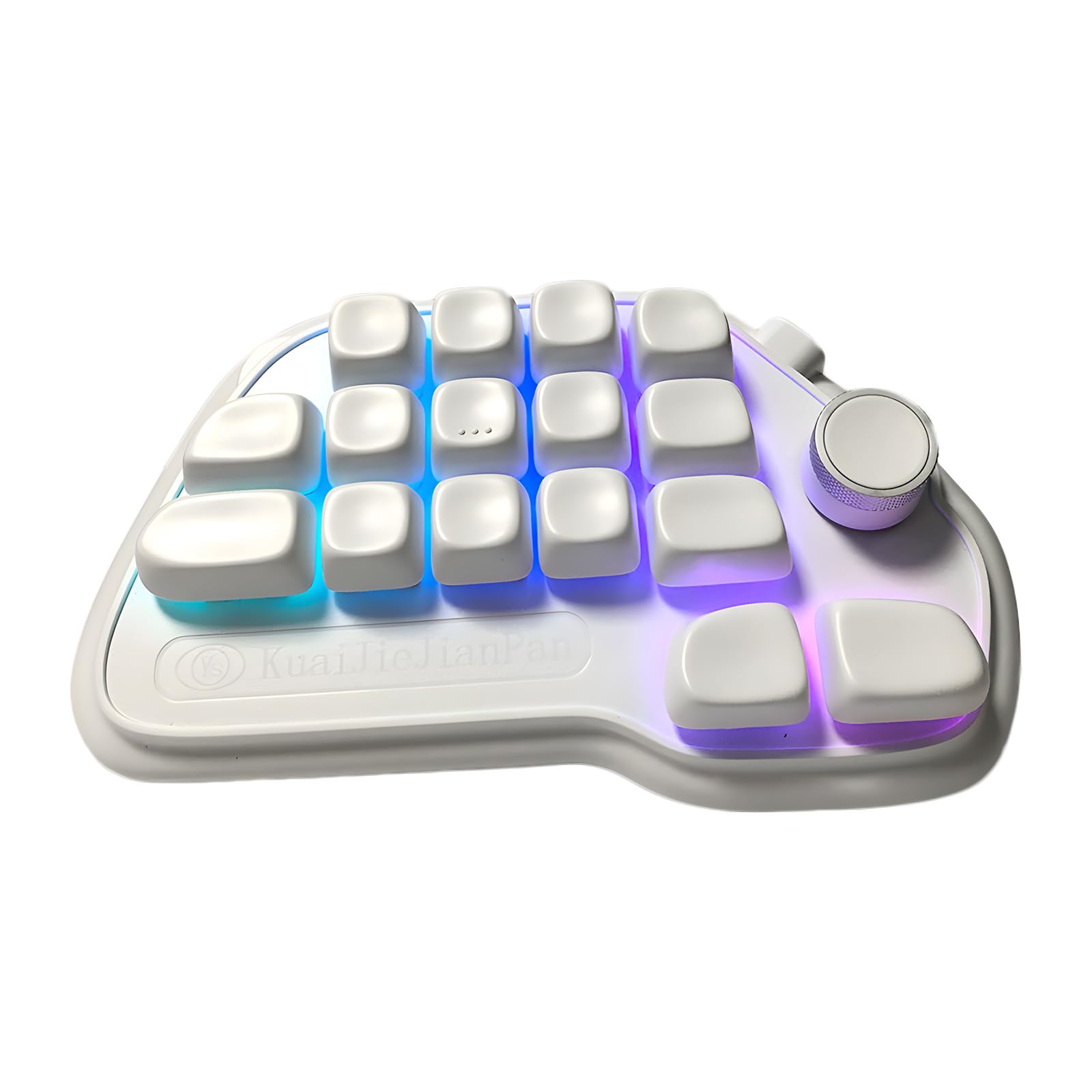 Pavé numérique mécanique à 17 Touches remplaçables à Chaud avec programmabilité Via, Connexion Filaire USB et Touches PBT rétroéclairées RVB pour Ordinateur Portable, commutateurs linéaires, pavé