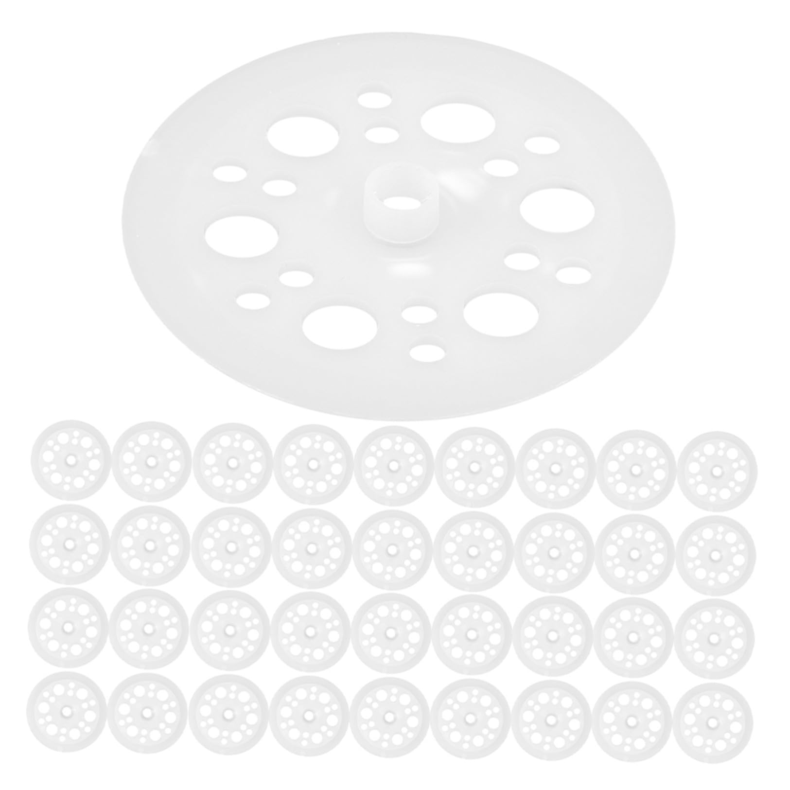 Sosoport 500 Pezzi Rondelle Isolate per Pannelli Isolanti in Plastica di Rondelle Piatte per Fissaggio e Supporto e Pareti di Fondo