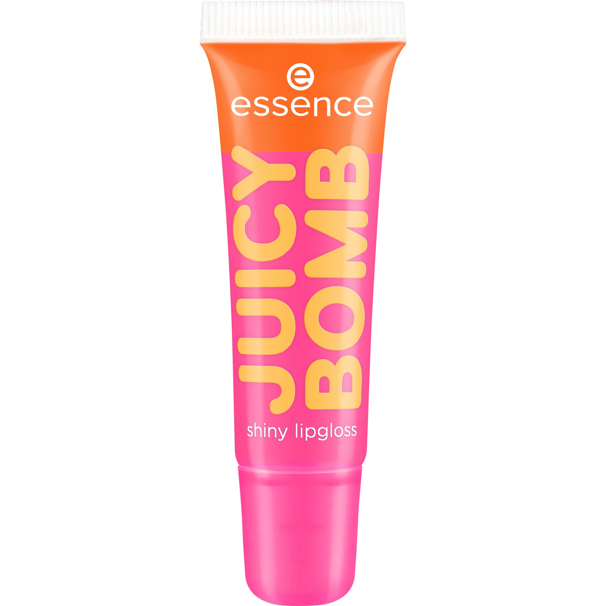 EssenceJuicy Bomb Party Shiny Lip Gloss No. 03 Pink Express Results Shiny Translucent Gely Vegan Paraben Free Microplastic Particles Free Nano Particles 10 ml
