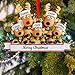 Personalized Christmas Ornaments 2024 Family 2, 3, 4, 5, 6, 7, 8 Customized Name Christmas Tree Ornament Name with Text, Personalized Christmas Decoration Christmas Gift