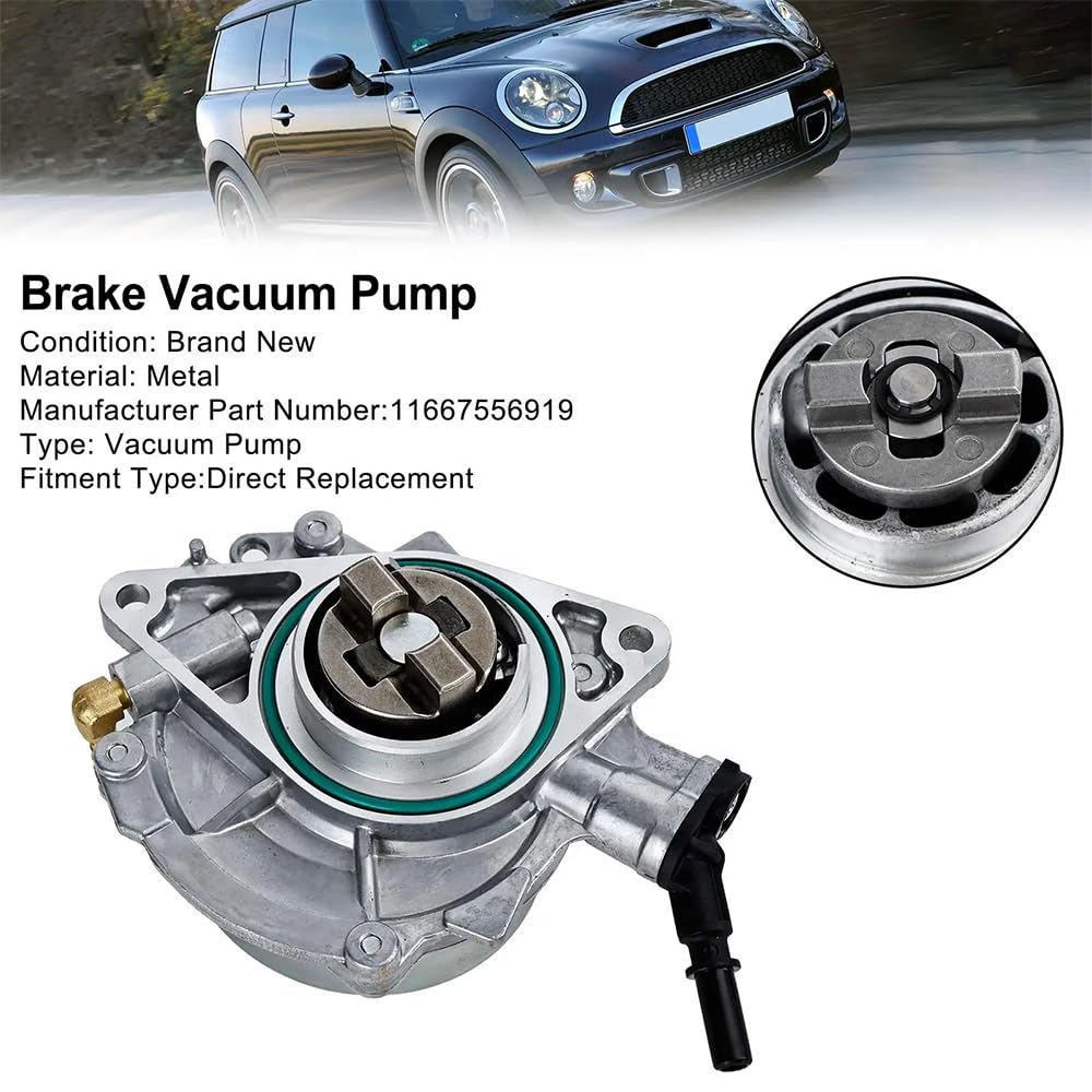 Bomba De Vacío De Freno 11667556919 para Mini R55 R56 R57 R58 R59 Cooper S & JCW Accesorios De Coche
