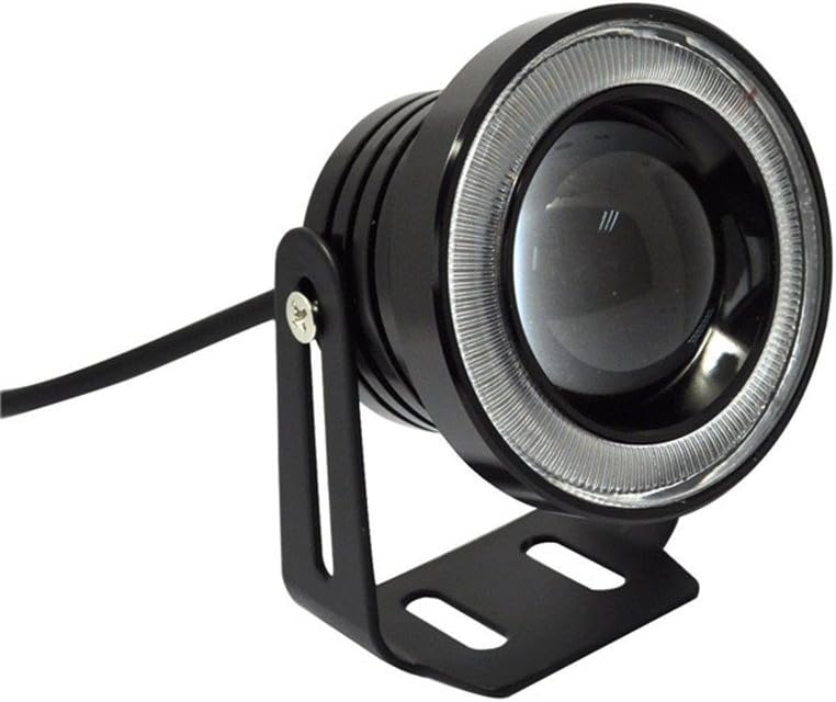 2pcs High Power 2.5" Projector Universal LED Fog Light White/Blue/Red COB Halo Angel Eye Rings (Blue)