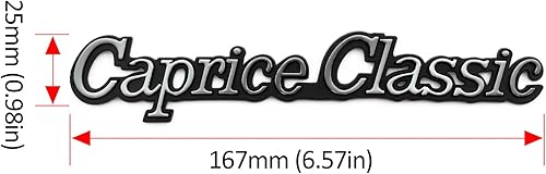 Miniatura 3 de 2 calcomanías de letras clásicas de Caprice-Classic para 1977-1984 Caprice Classic Car Exterior Delantero Guardabarros Delantero Izquierdo y
