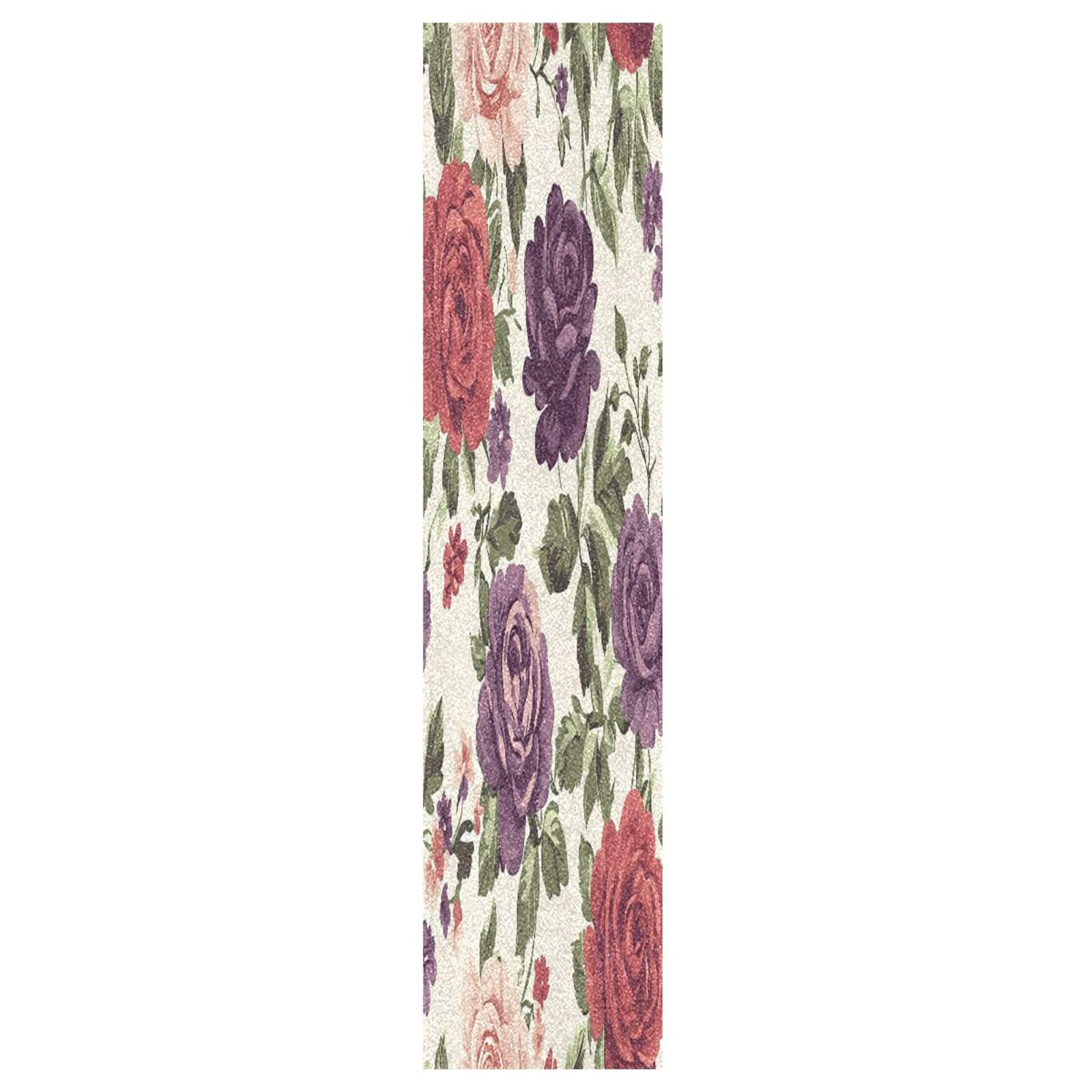 BOESI Graffiti Vintage Rose Skateboard Anti-Skid Tape Paper, No Bubble Anti-Skid 33.1 