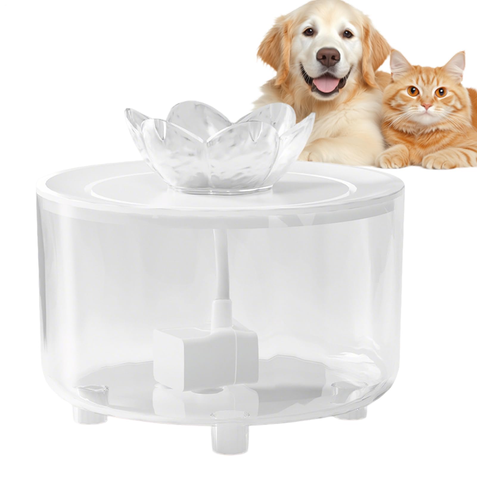 Fuente para gatos eléctrica silenciosa USB para patios y zonas interiores