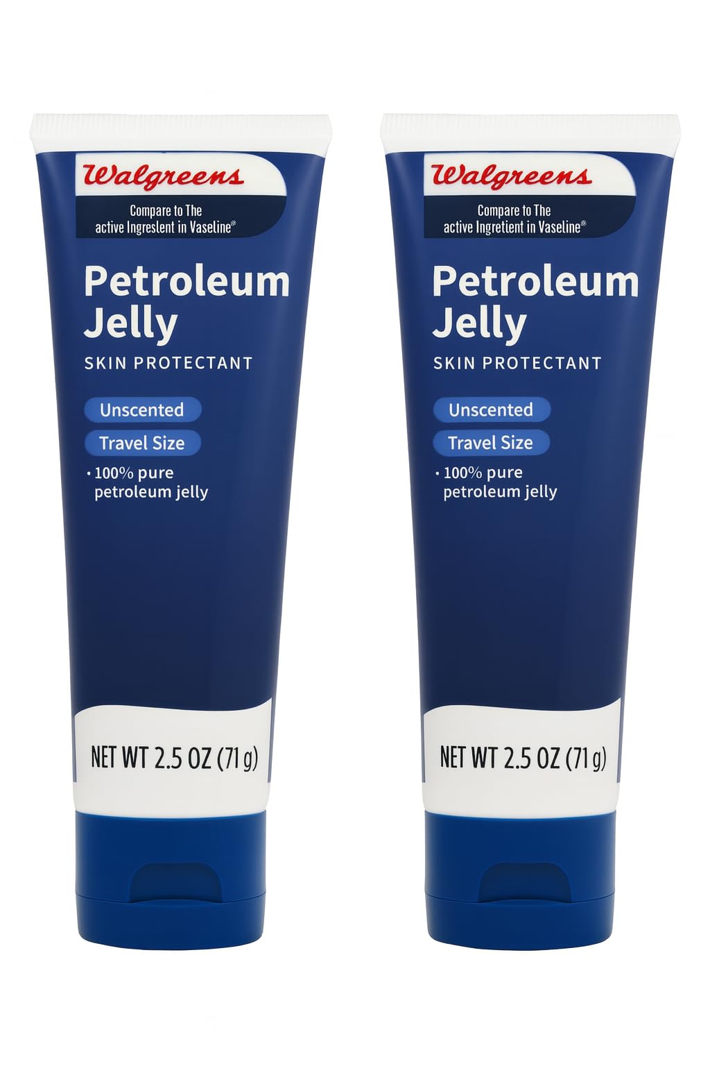 Petroleum Jelly Tube Unscented 2.5 oz 2pk