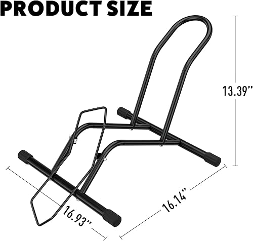 Miniatura 5 de UNITEDPOWER Soporte de suelo para bicicleta, soporte de estacionamiento para bicicletas, soporte de almacenamiento de bicicletas independiente