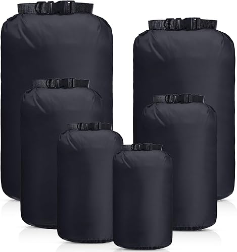 Bolsa seca impermeable para exteriores, 6 unidades, 35 L, 20 L, 15 L, 10 L, 5 L, 3 L, impermeable, para kayak, mochilero, senderismo, campamento y