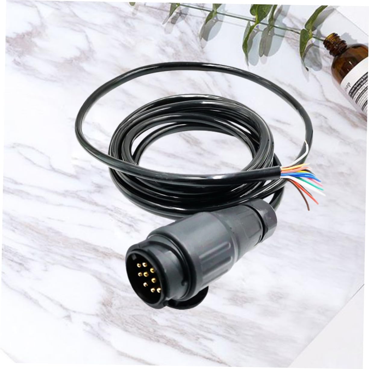 Conector de Enchufe para Coche de 13 Pines a 7 Pines Negro