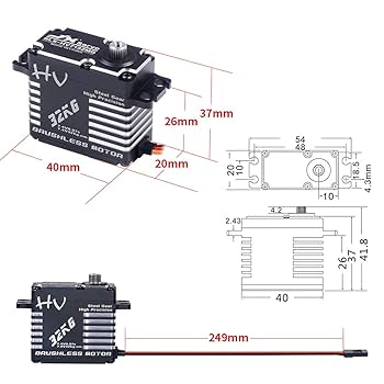 Amazon.com: JX Servo BLS-HV7132MG 32KG 120° Steel Gear High