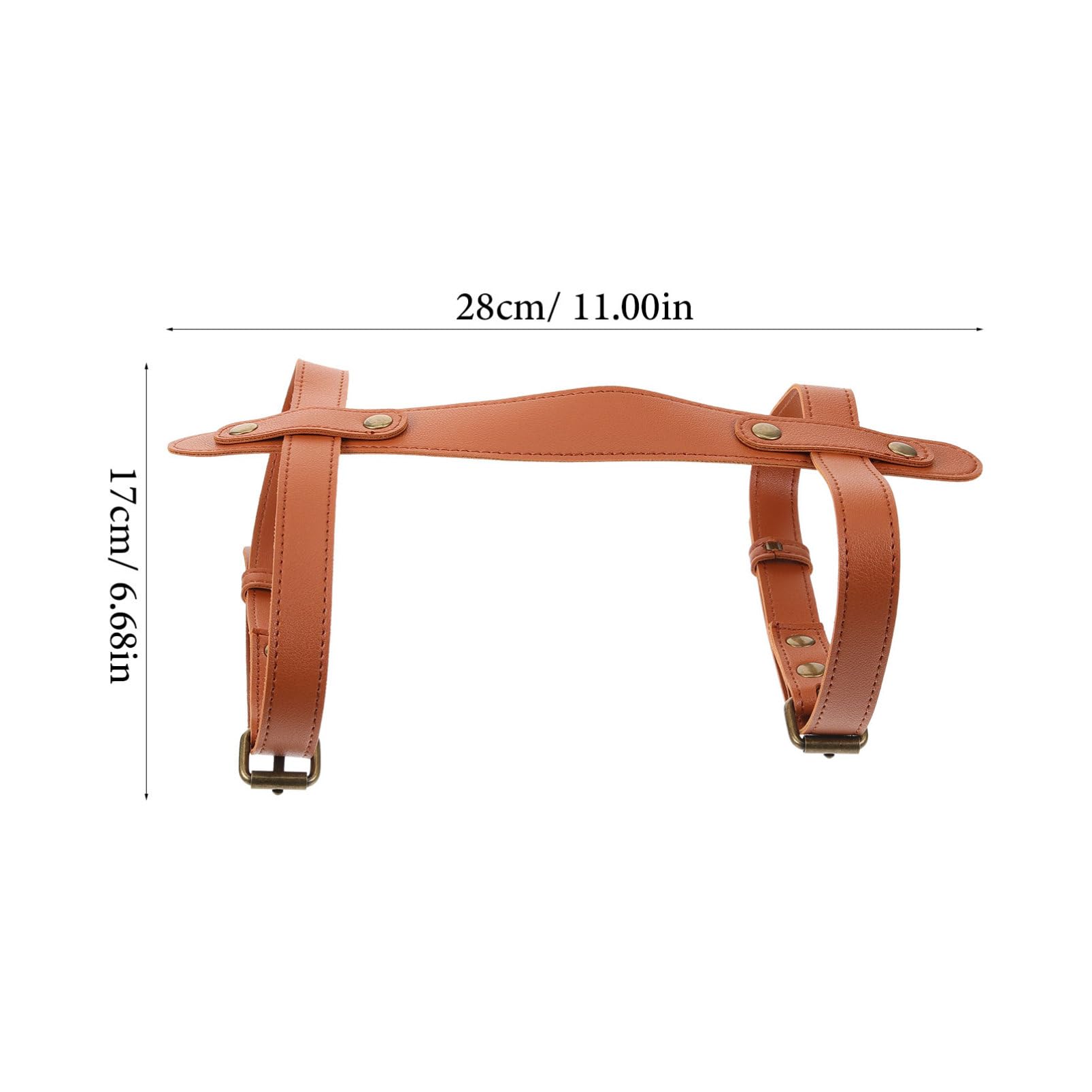 KICHOUSE Leather Carrying Strap for Outdoor Blankets Picnic Pad Camping Simple Design Secure Fastening