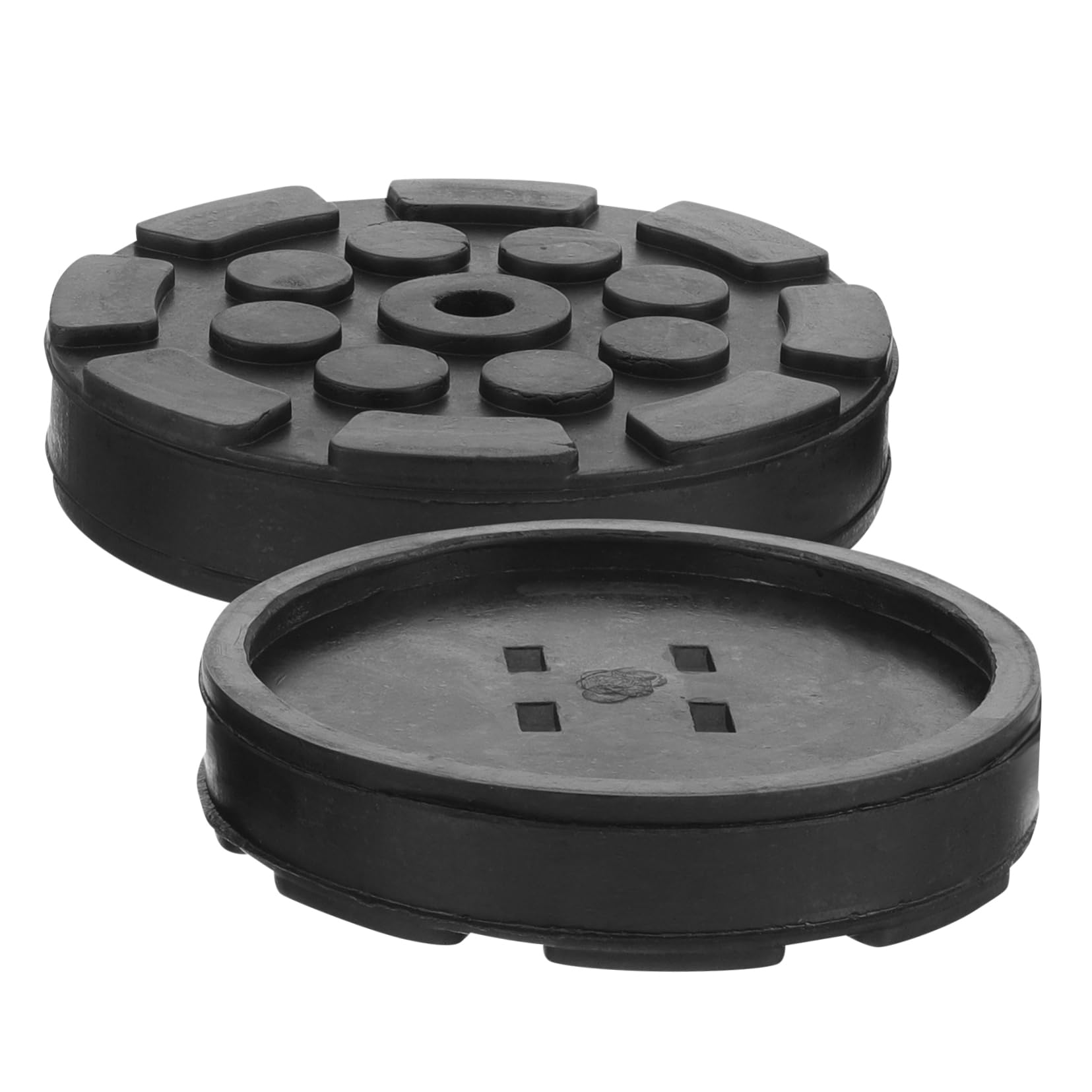 ABOOFAN 4 Set Tampone Gomma Per Sollevatore Auto Adattatore Jack Antiscivolo Resistente Protezione Telaio E Pavimento Riduce E Graffi Per Martinetti E Sollevatori 2 Pezzi*4