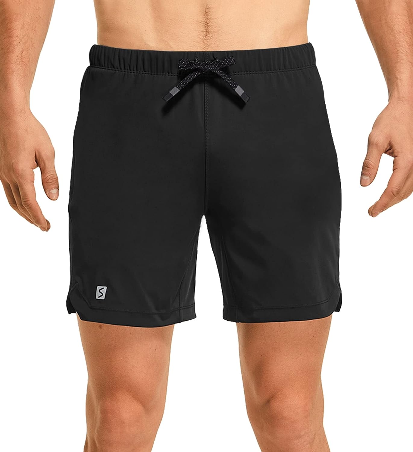 FitsT4 Mens Athletic Shorts 7 Inch Inseam Tennis Workout Running Shorts Zip Pockets for Yoga Gym Training