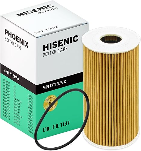 Filtro de aceite para Porsche 911 Boxster Carrera Cayenne Cayman Reemplazar el filtro Mann Hu 719/5x | Referencia No. 99610722552 99610722553