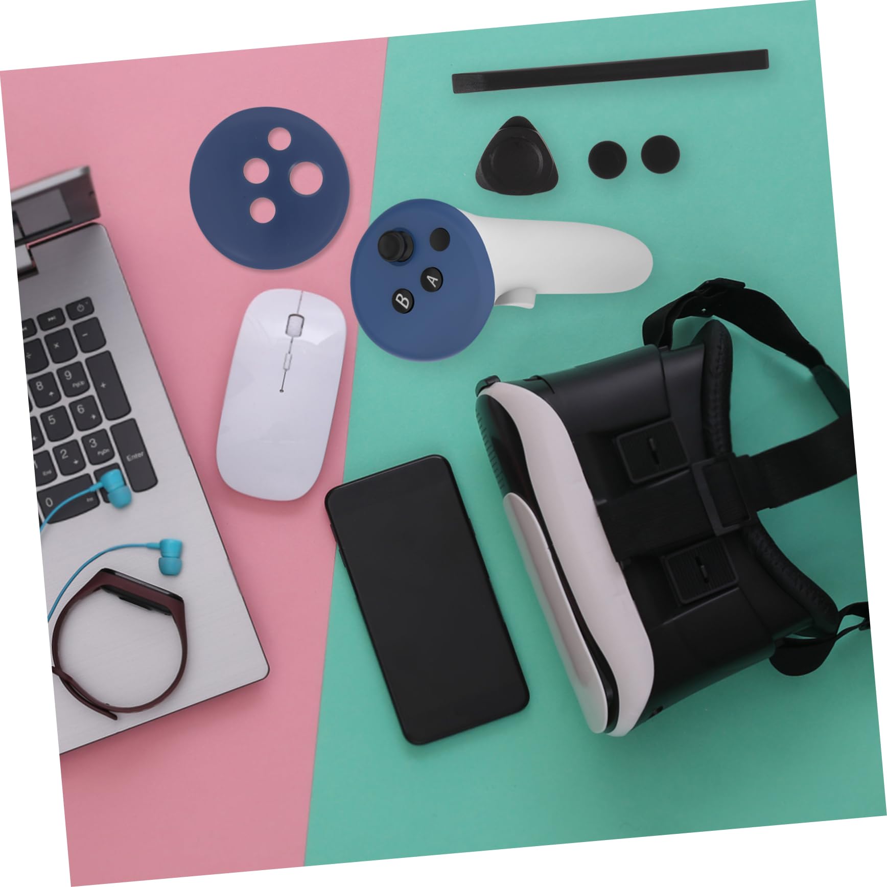 jojofuny 5sätze Gaming Controller Cover Für Ergonomische Handgriffabdeckung Schützende Hülle Einfache Installation Stilvolles Design Perfekter Ersatz Für Vr-Controller