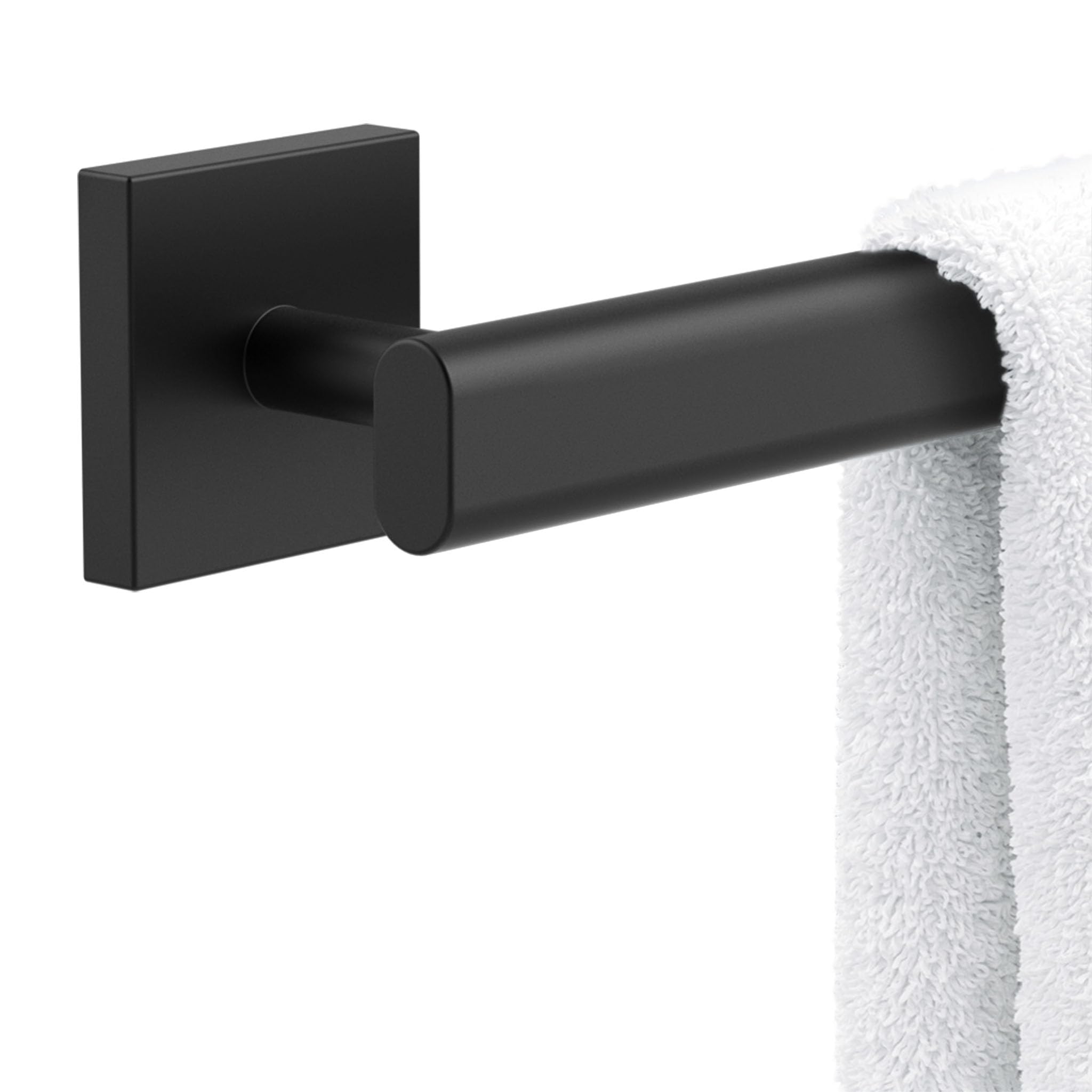 Gatco 4051MX Elevate Bathroom Towel Bar, 18-inch, Matte Black