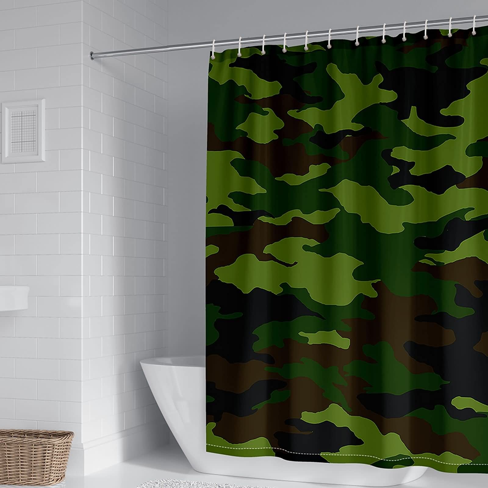 Rideau de douche polyester KnSam 180x200cm pour baignoire et douche italienne