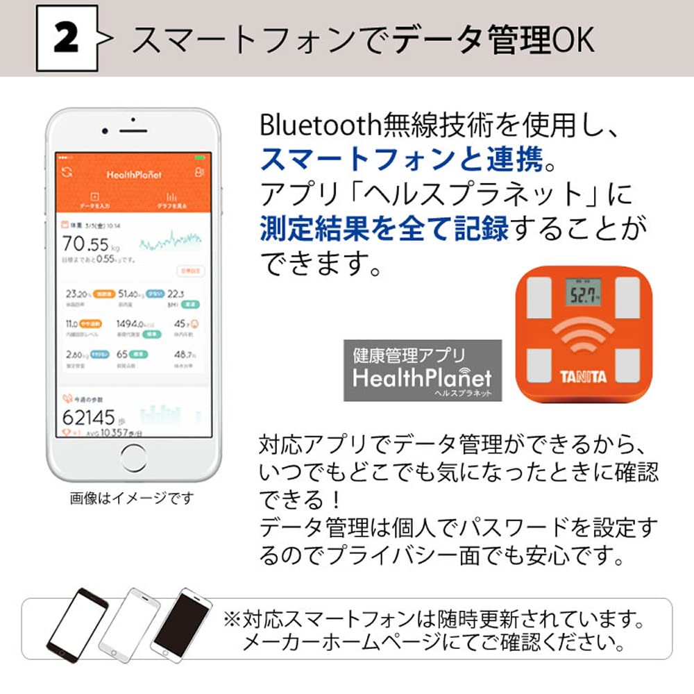 Amazon.co.jp: 体組成計 Tanita BC-332L-PK スモーキーピンク＆単三