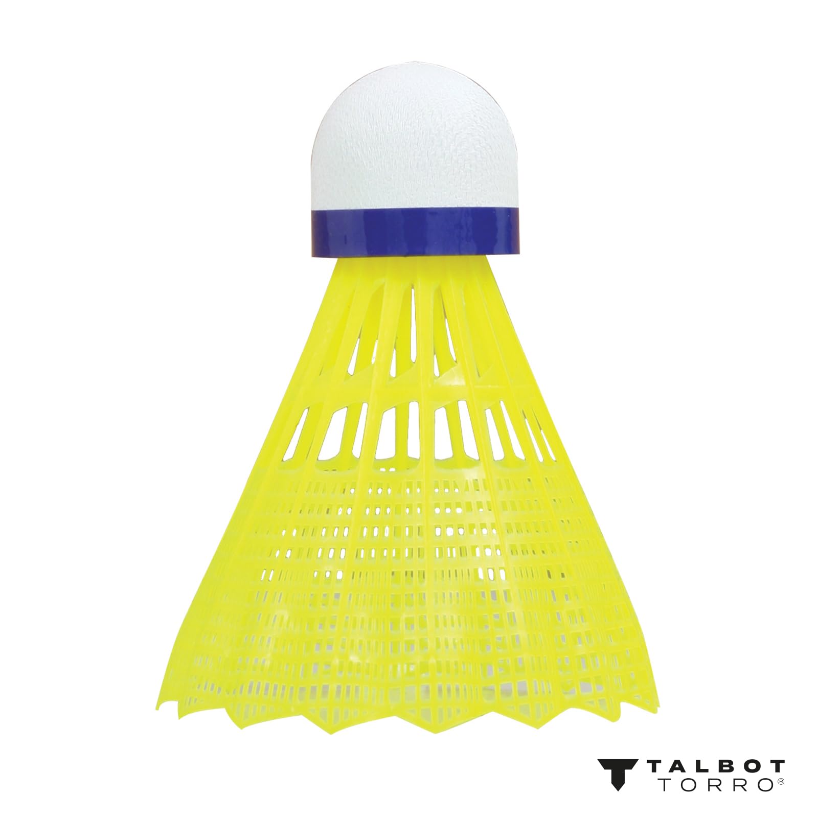 Talbot-Torro Set de Speed Badminton ​​​​6600 LED, Juego Completo con 2 Raquetas de Aluminio de 58,5 cm, 5 Volantes, Incluye Bolas LED para Jugar en la Oscuridad y Marcas para el Campo