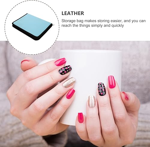 Miniatura 6 de Beaupretty Soporte para brocas de uñas, 72 ranuras, kit de taladro de uñas acrílico, estuche de almacenamiento, bolsa de cabezal de pulido para