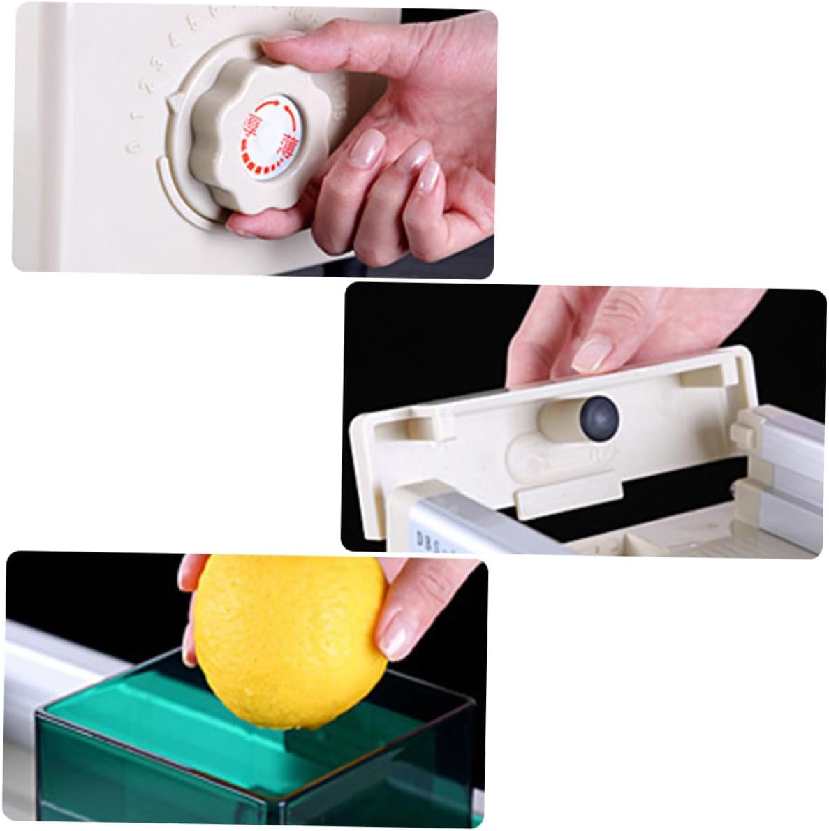 Hemoton Fruit Cutter Lemon Slicer Adjustable Thickness Vegetable Slicer Tool for Home Kitchen for Tomatoes Potatoes and Fruits Easy to Use Versatile Kitchen Gadget