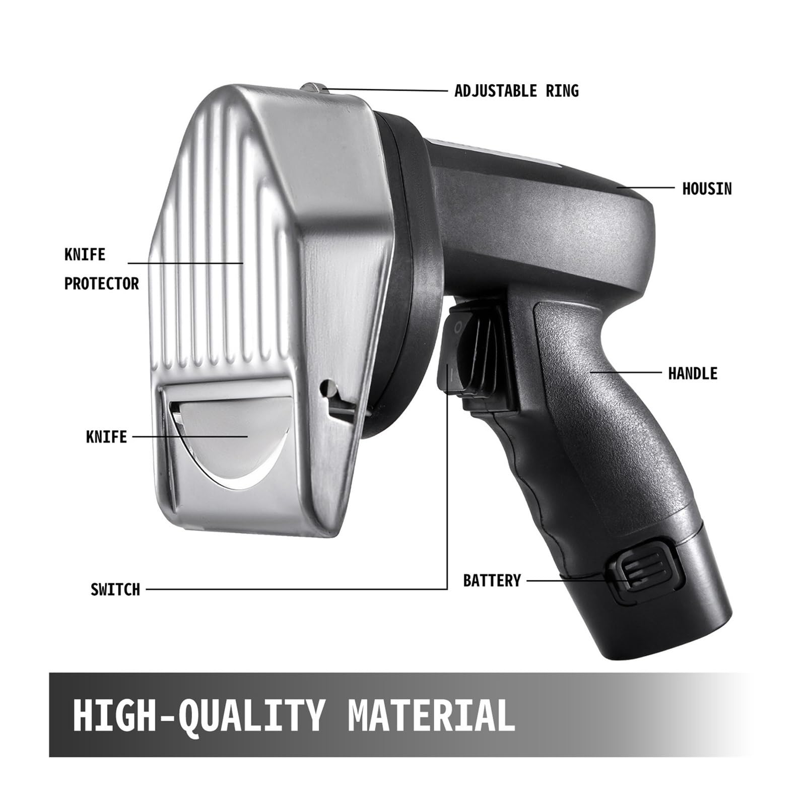Doner Kebab Cutter 80 W Nóż elektryczny Gyro Elektryczny nóż do pączków Dla początkujących majsterkowiczów(Wireless Slicer)