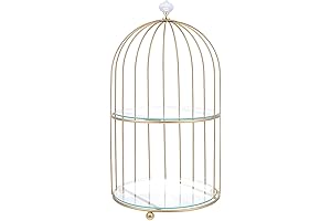 Gold Metal Cupcake Stand Bird Cage
