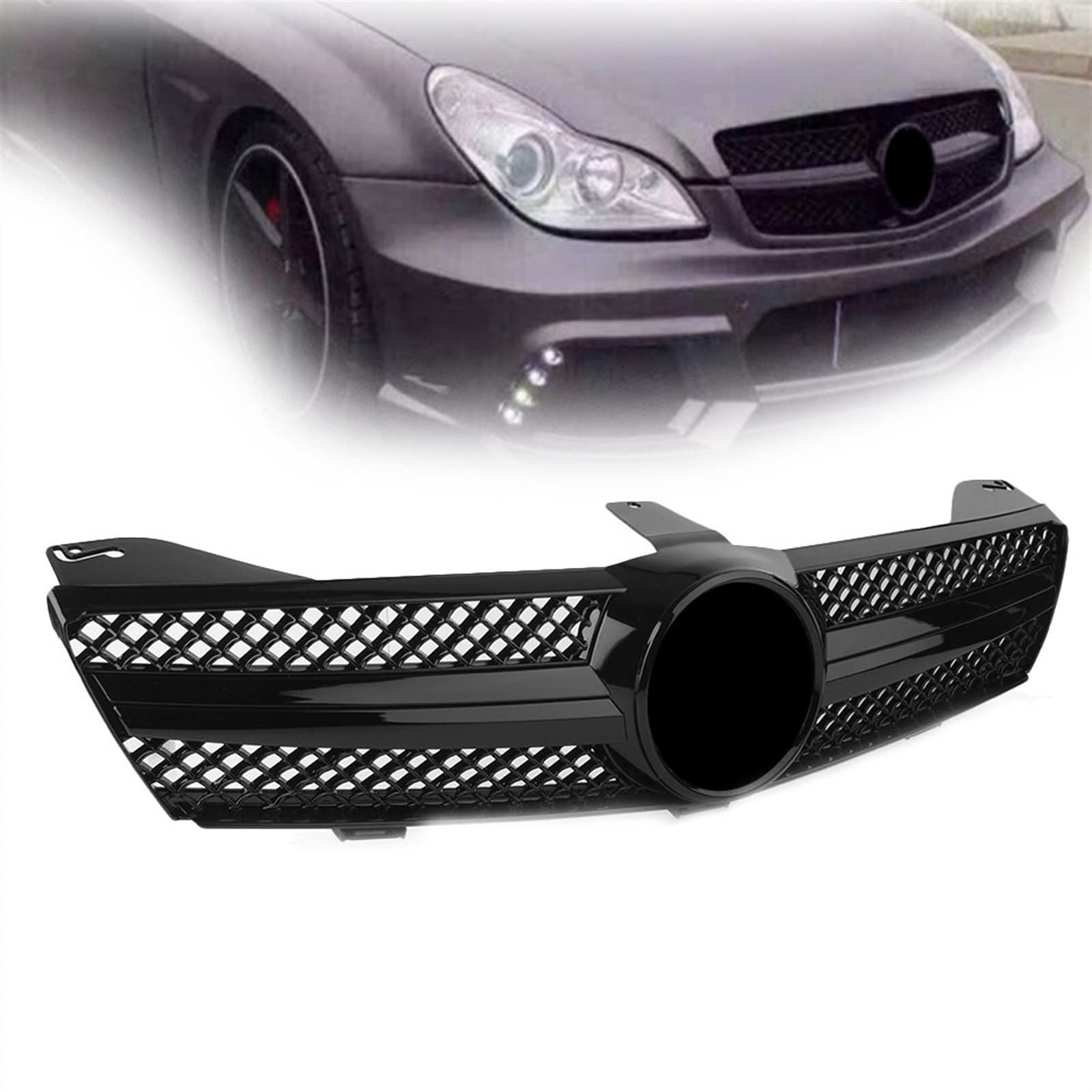 Calandre supérieure avant contre usure pour W219 CLS 2004-2007