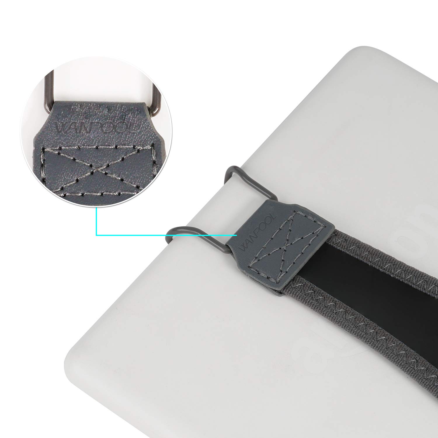 Supporto da polso con impugnatura per Kindle E-reader - Kindle e-reader 6" / Kindle Paperwhite/Kindle Voyage/Kindle Oasis/NOOK GlowLight Plus (grigio)