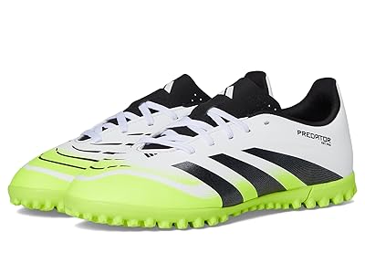 adidas Kids Club Predator Turf Cleats (Little Kid/Big Kid) Kids Shoes White/Black/Lucid Lemon : 3 Little Kid M, Rubber