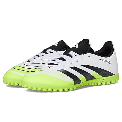 adidas Kids Club Predator Turf Cleats (Little Kid/Big Kid) Kids Shoes White/Black/Lucid Lemon