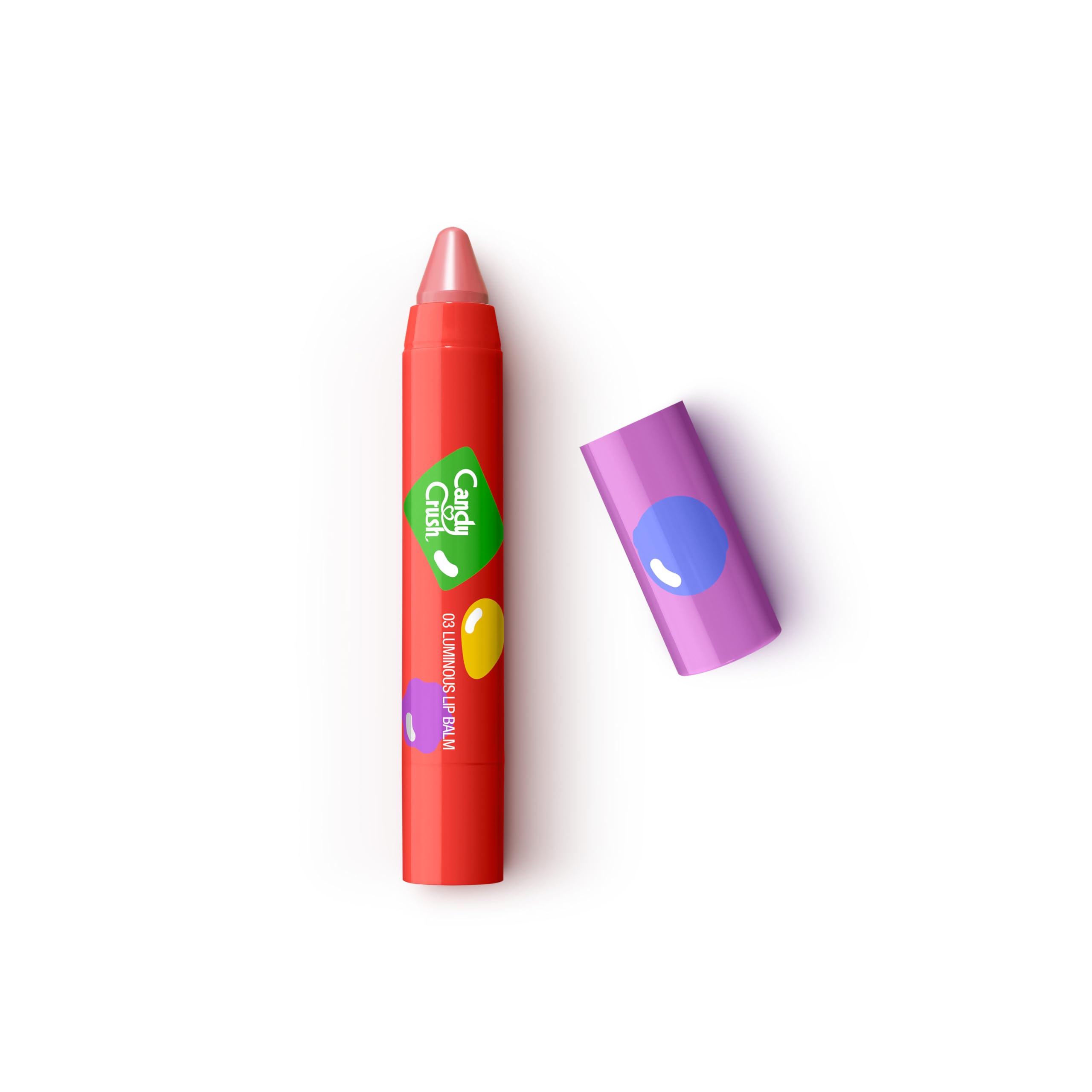 KIKO Milano Candy Crush™ Luminous Lip Balm 03, Full-Colour And Luminous-Finish Lip Balm, 03 Rose Sundrop