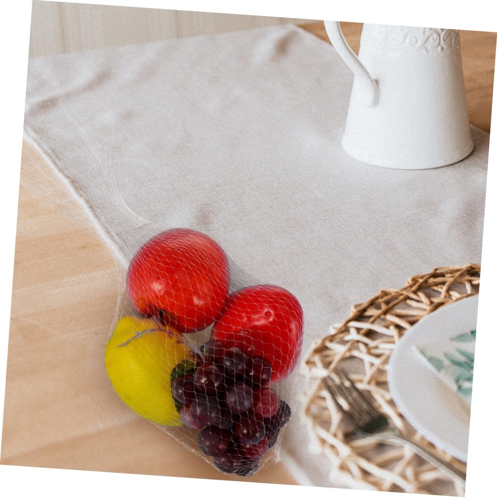 Zerodeko 250 Piezas Bolsa de Malla para Frutas y Verduras Cebolla Bolsas de verdura para heladera Bolsas de Red de plástico de Malla de as Vegetal Patata