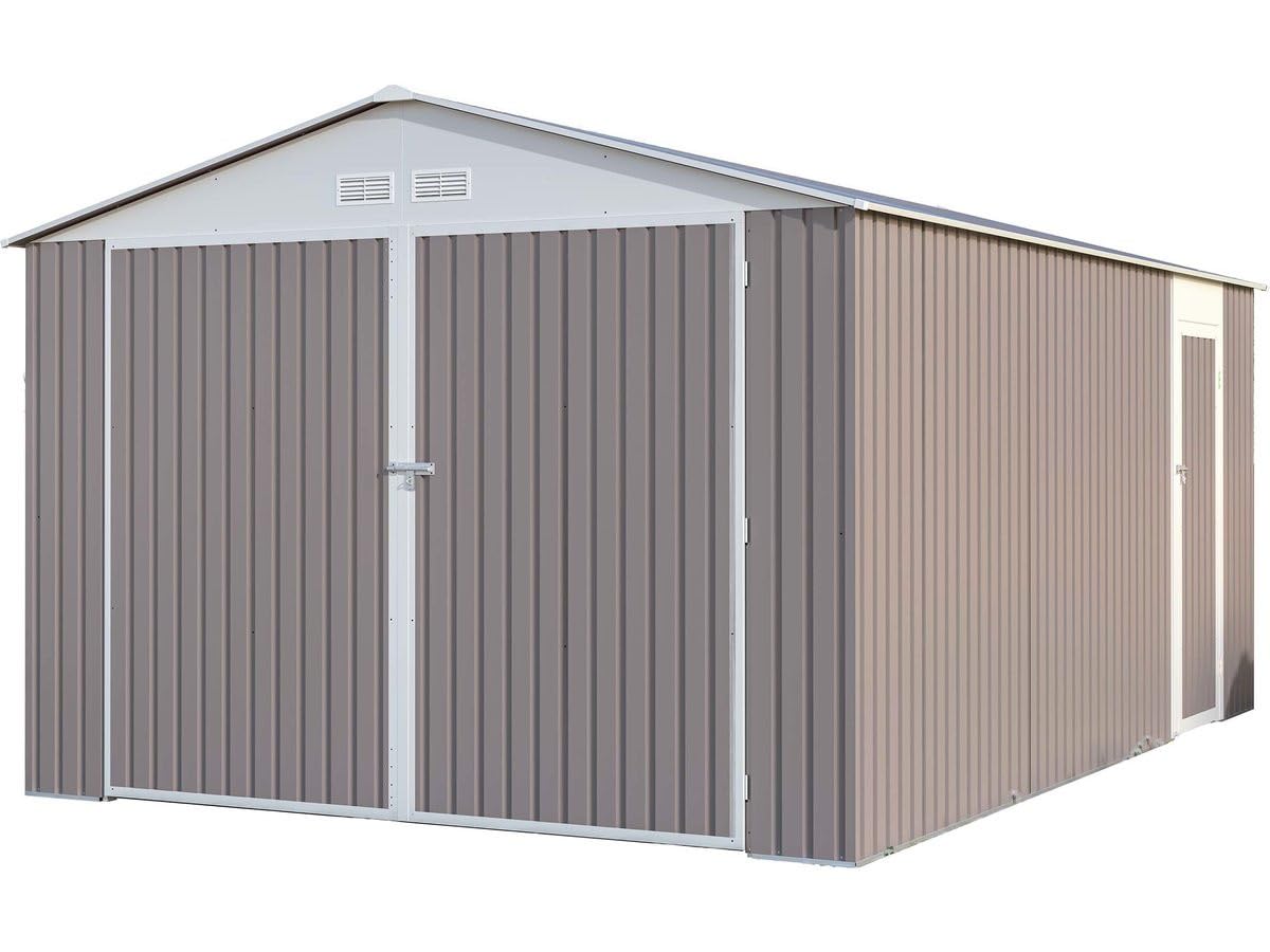 Habitat et Jardin Garaje en Metal Nevada con Puerta abatible - 15,36 m²