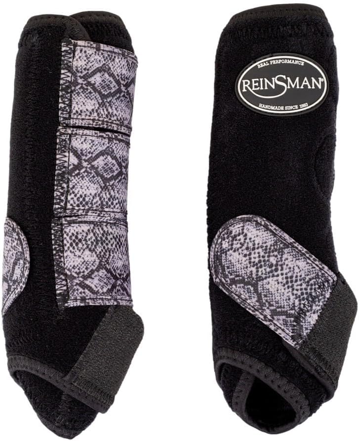 Reinsman Print Sport Boots 2-Pack S Black Snake
