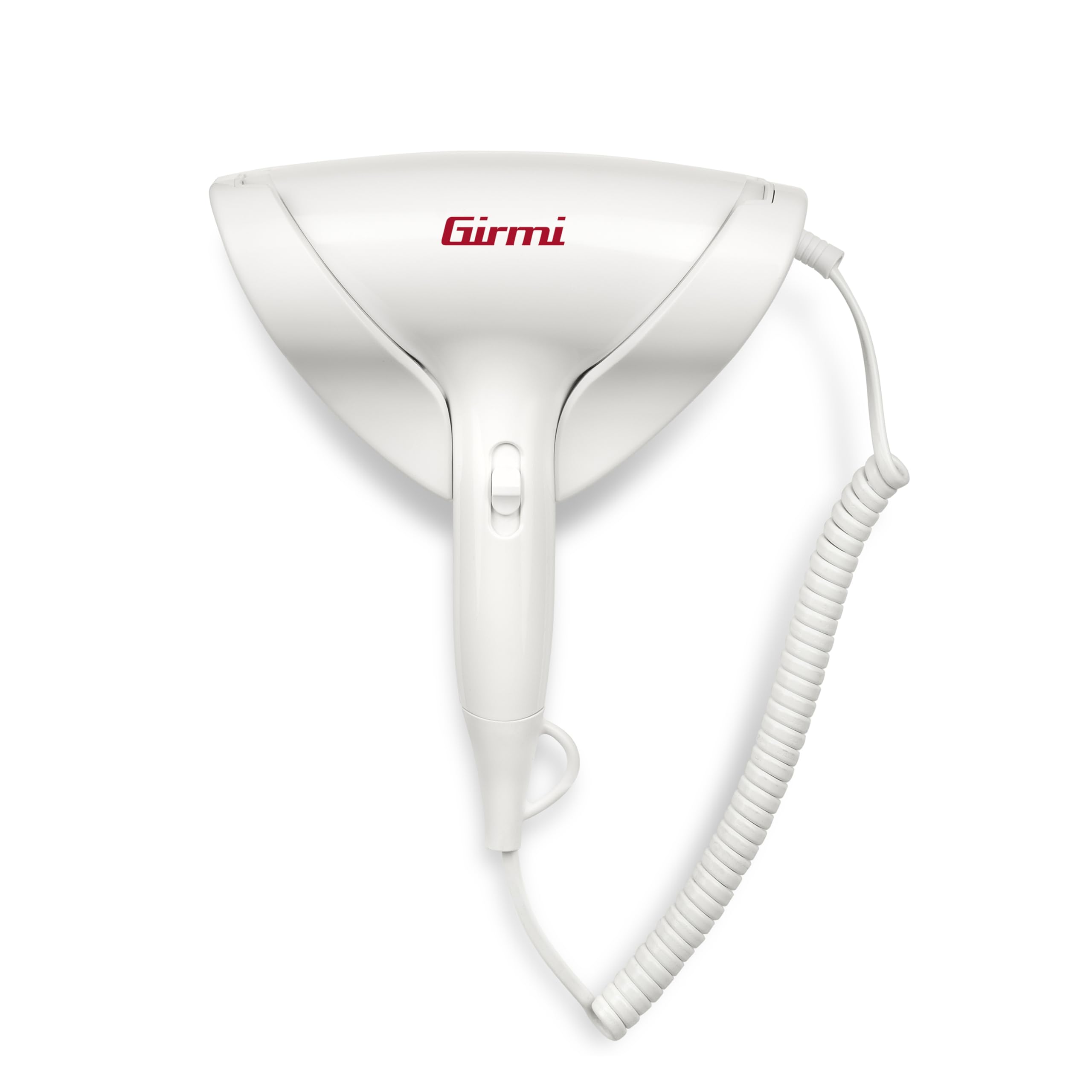 Girmi PH03 Asciugacapelli da parete,1700 W, 2 velocità e 2 temperature, Montaggio a muro, Termostato anti surriscaldamento, Bianco