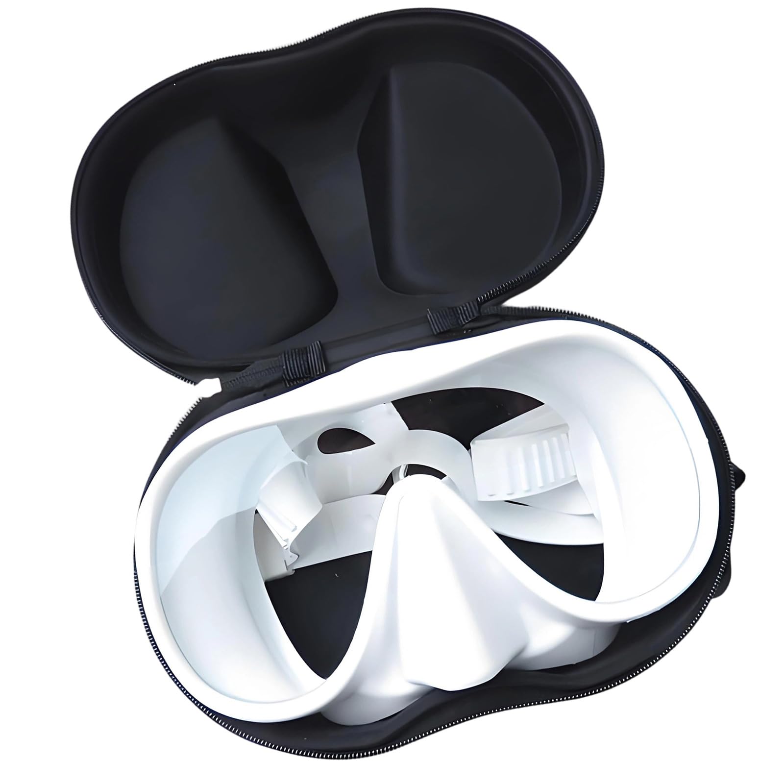 Gafas de buceo, lentes de ángulo ancho, cómodas gafas de silicona para la cabeza para natación submarina y esnórquel, lente única