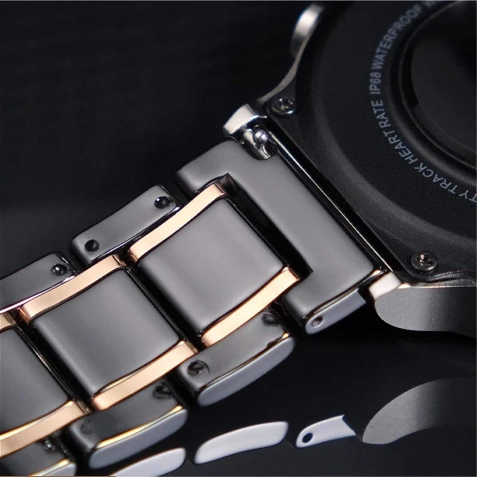 Keramik-Uhrenarmband, 18 mm, 20 mm, 22 mm, Schnellverschluss, Metall-Uhrenarmbänder, universell verstellbar