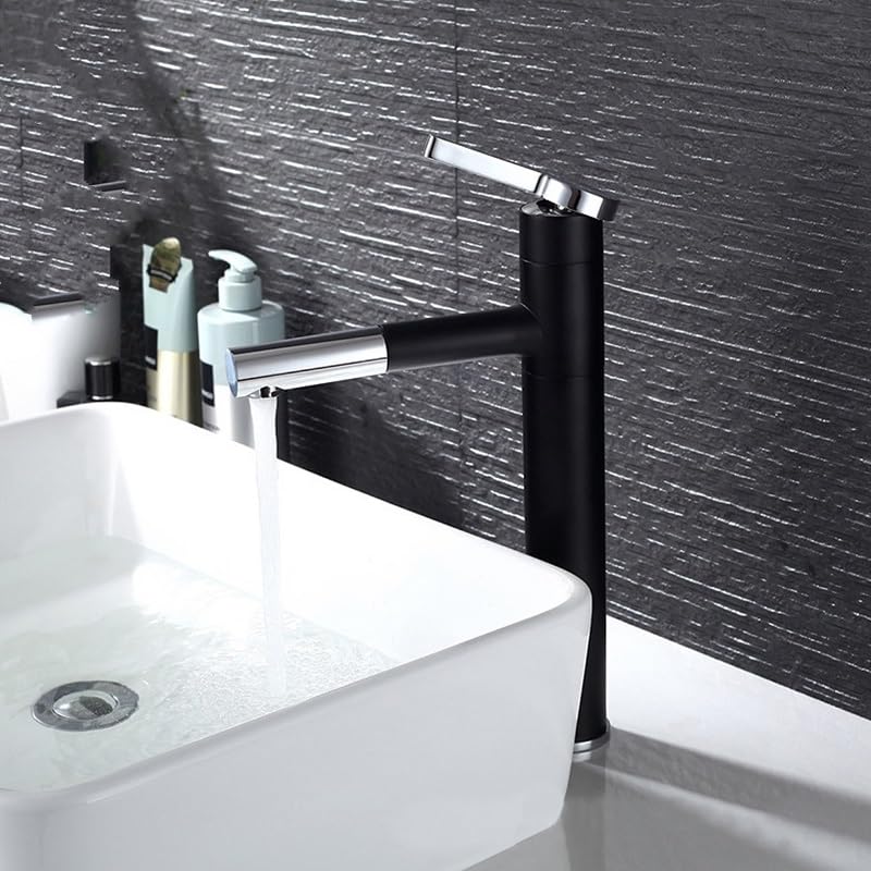 Grifo para fregadero giratorio de latón con caño alto gourmet 4