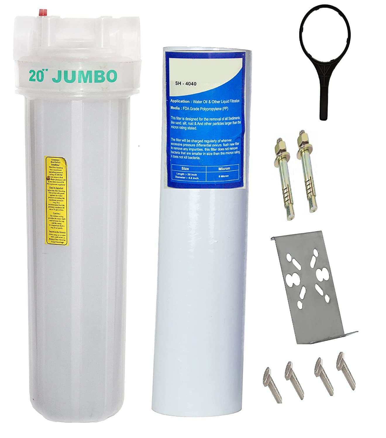 Buy AQUANZA Water filter for Overhead tank with cartridge filter Semi