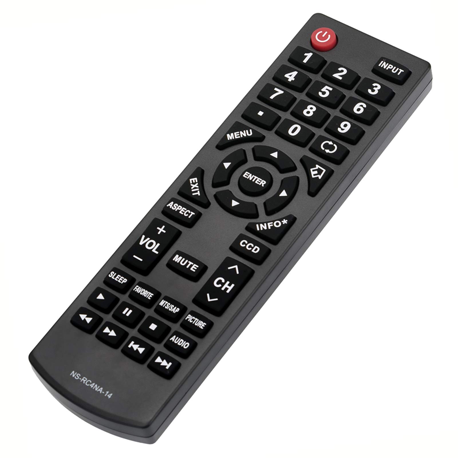 Beyution新しいns-rc4na-14?rc4na14リモートfor Insignia TV ns-28ed200na14?ns-50d400na14?ns-19ed200na14?55e4400?a14?ns-58e4400?a14?ns-24e4 New NS-RC4NA-14 Remote Control fit for Insignia TV NS-28ED200NA14