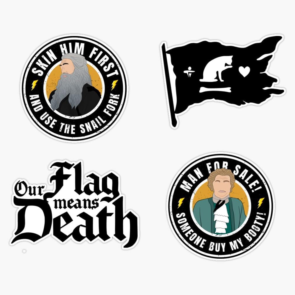 Our Flag Means Death Flag with Cat Pack with Stede and